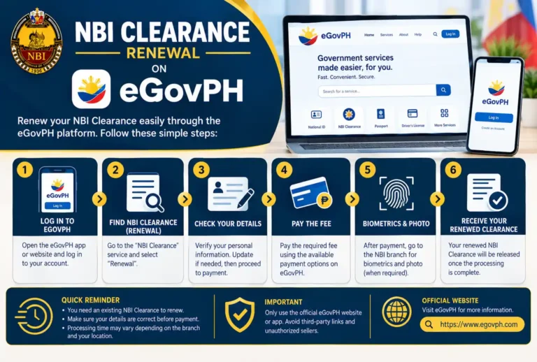 NBI Clearance Renewal on eGovPH 2026